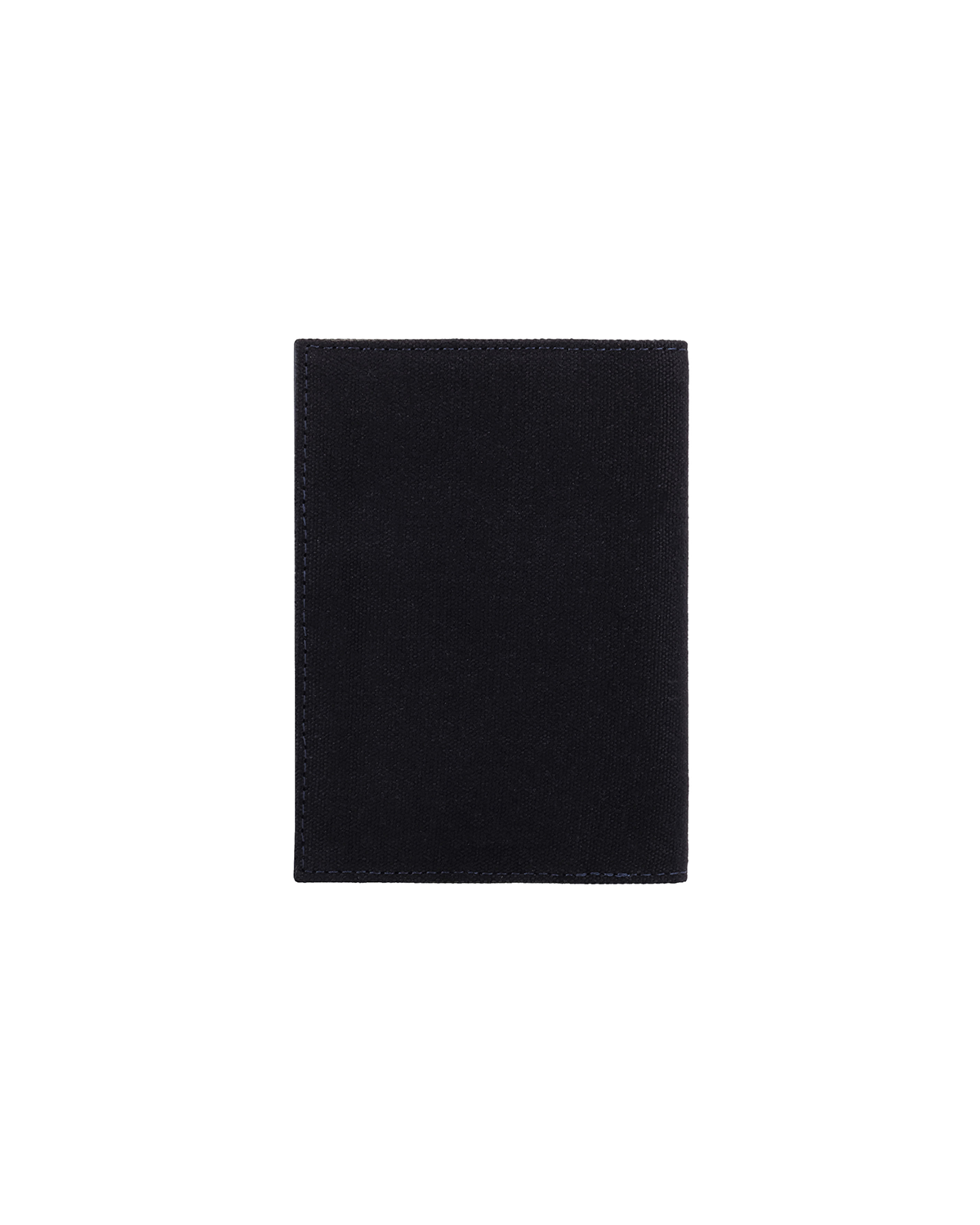 Minimalist black canvas and leather passport cover for men, designed to keep passports and travel documents secure in a slim and elegant profile. Crafted by a premium brand of leather wallets & passport cover in India, this luxury travel accessory is perfect for frequent travelers and makes a thoughtful birthday gift, anniversary gift, or festive gift for him.