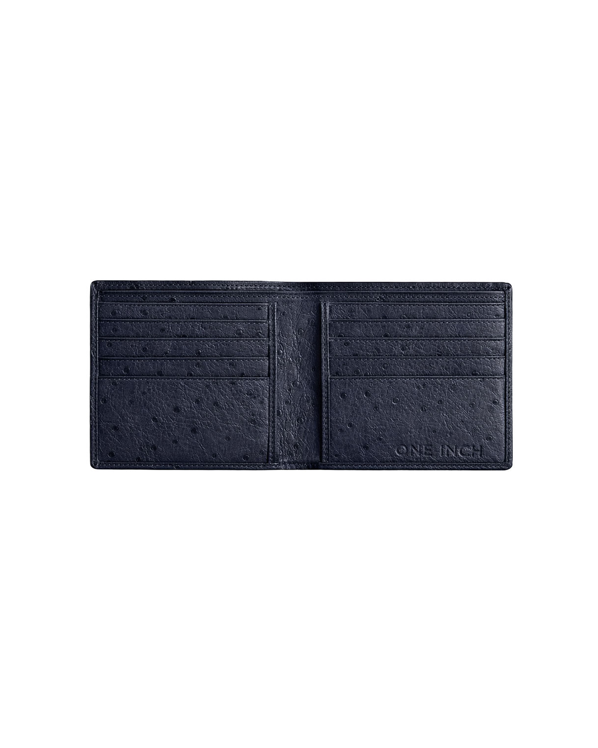 ostrich-print kibber leather billfold wallet for men featuring multiple card slots and spacious compartments for cash and everyday essentials. This premium men's wallet from a premium leather bag brand of India combines elegant craftsmanship with practical organization and makes a thoughtful birthday gift, anniversary gift, or festive gift for him.
