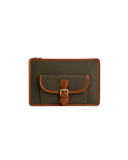 Rover iPad Sleeve 1.0 | Army Green & Tan
