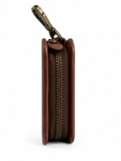 Atlas Key Case | Leather Zip Around Car Key Holder | Studio Ek Inch