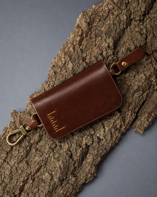 Atlas Key Case | Leather Zip Around Car Key Holder | Studio Ek Inch