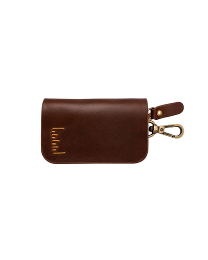Atlas Key Case | Leather Zip Around Car Key Holder | Studio Ek Inch