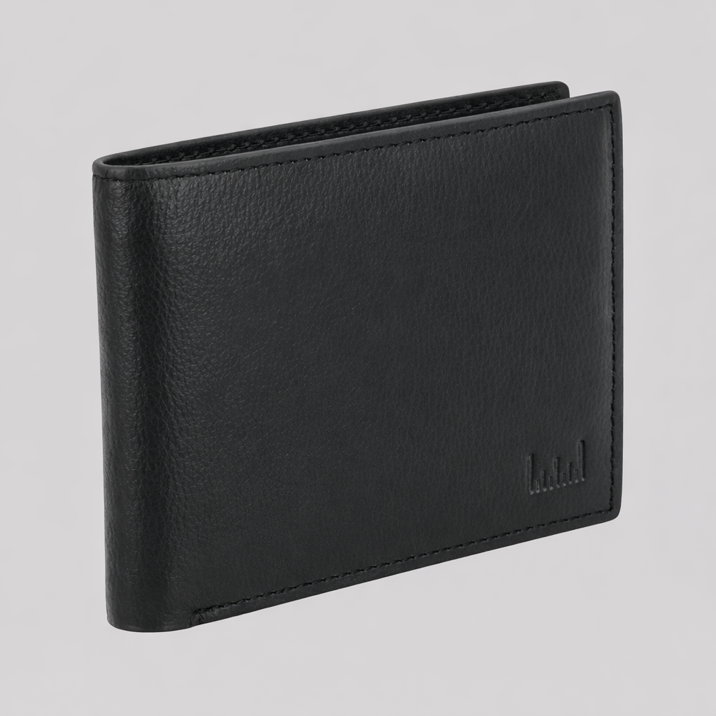 black leather wallet men