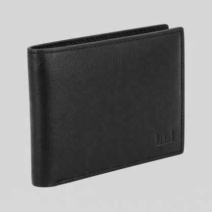 black leather wallet men