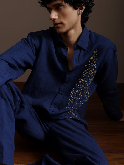 Relaxed fit linen shirt