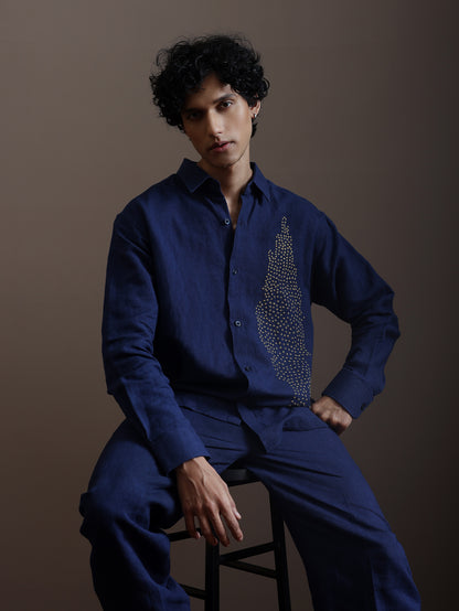 Relaxed fit linen shirt