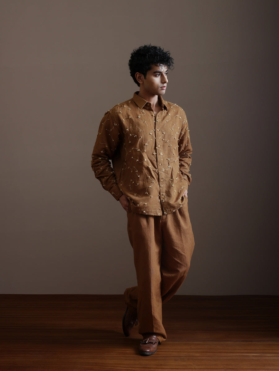 ROSHNI HAND EMBROIDERY MENS SHIRT