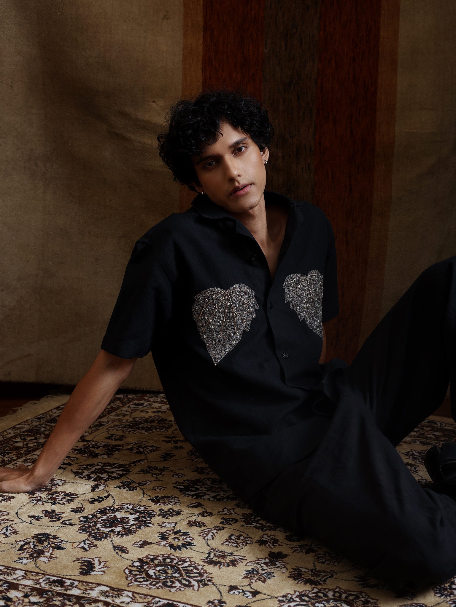 black party wear shirt