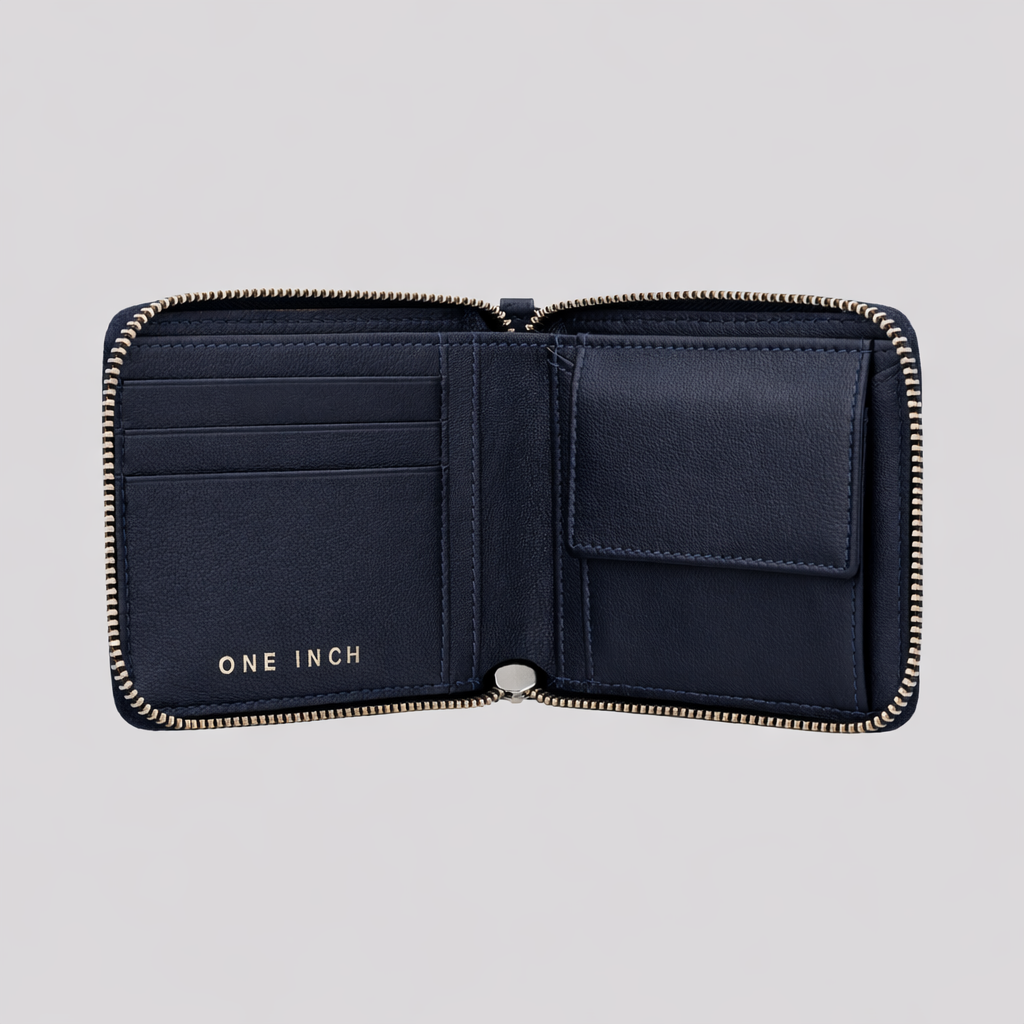mens zip around wallet