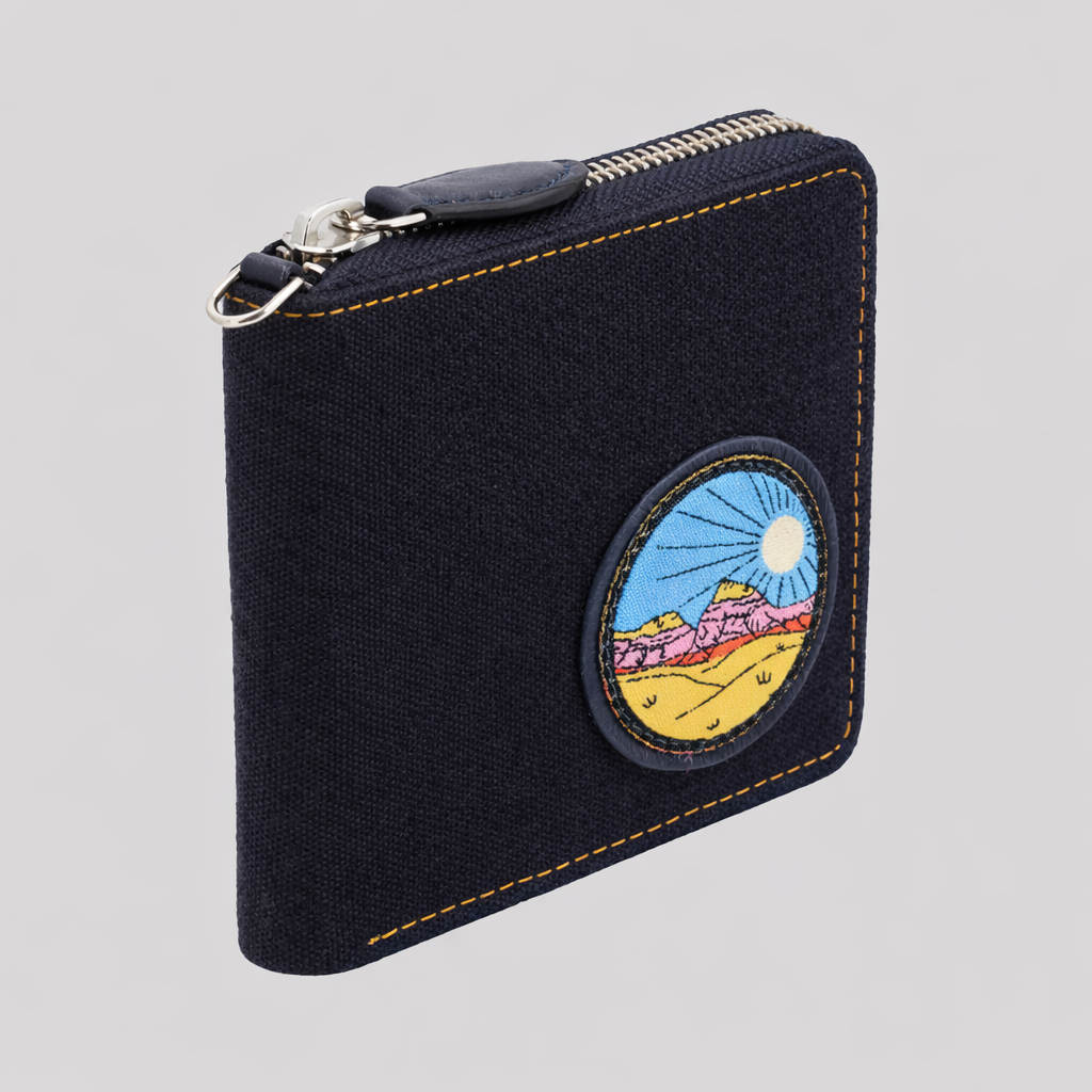 mens zip around wallet