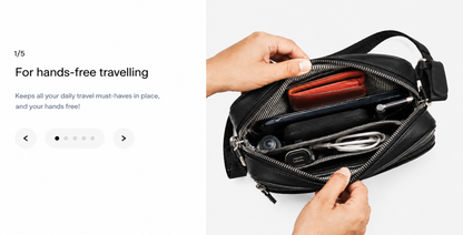 Metropolitan Crossbody Black Sling Bag