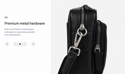 Metropolitan Crossbody Black Sling Bag