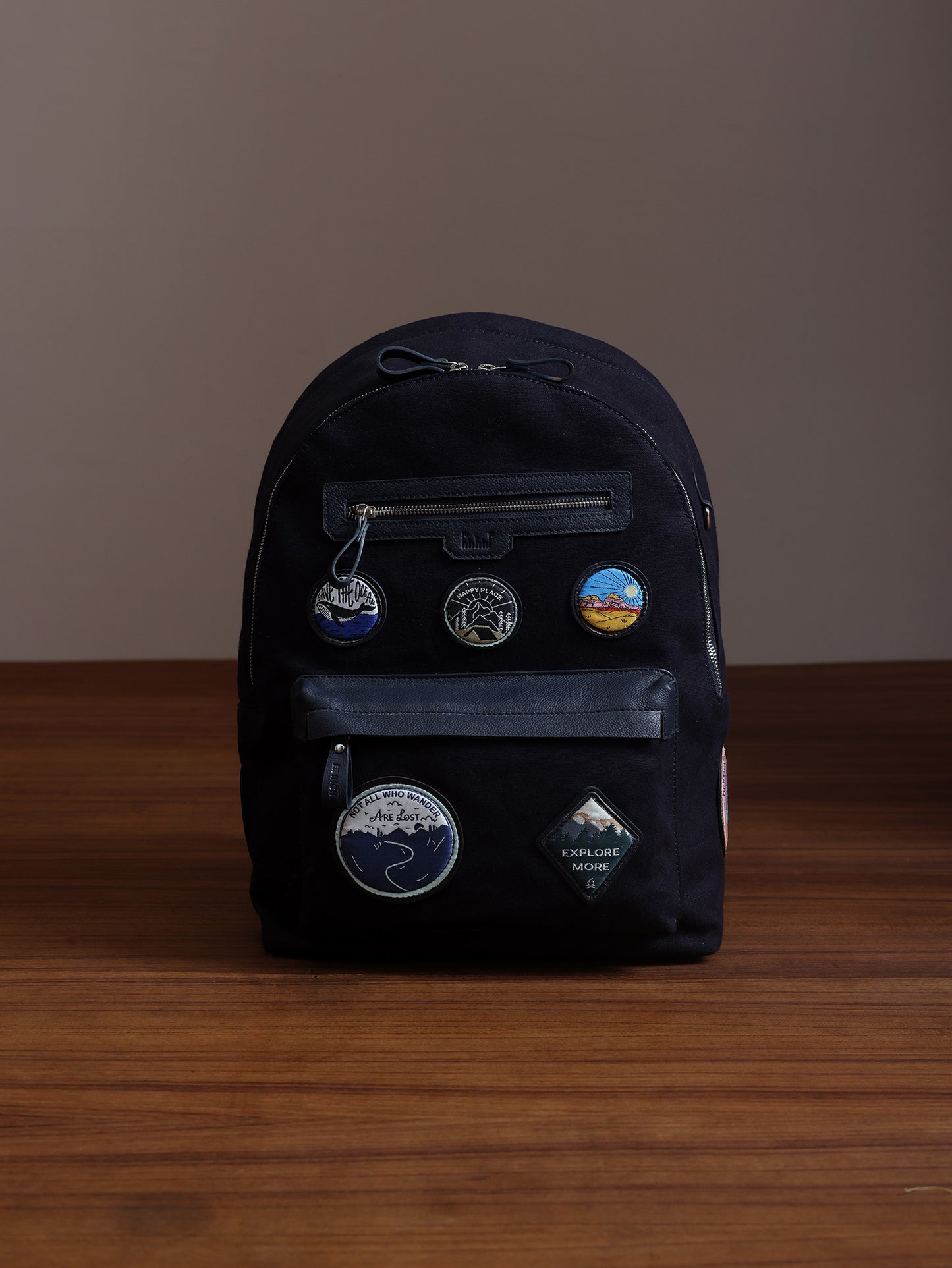 travel leather backpack