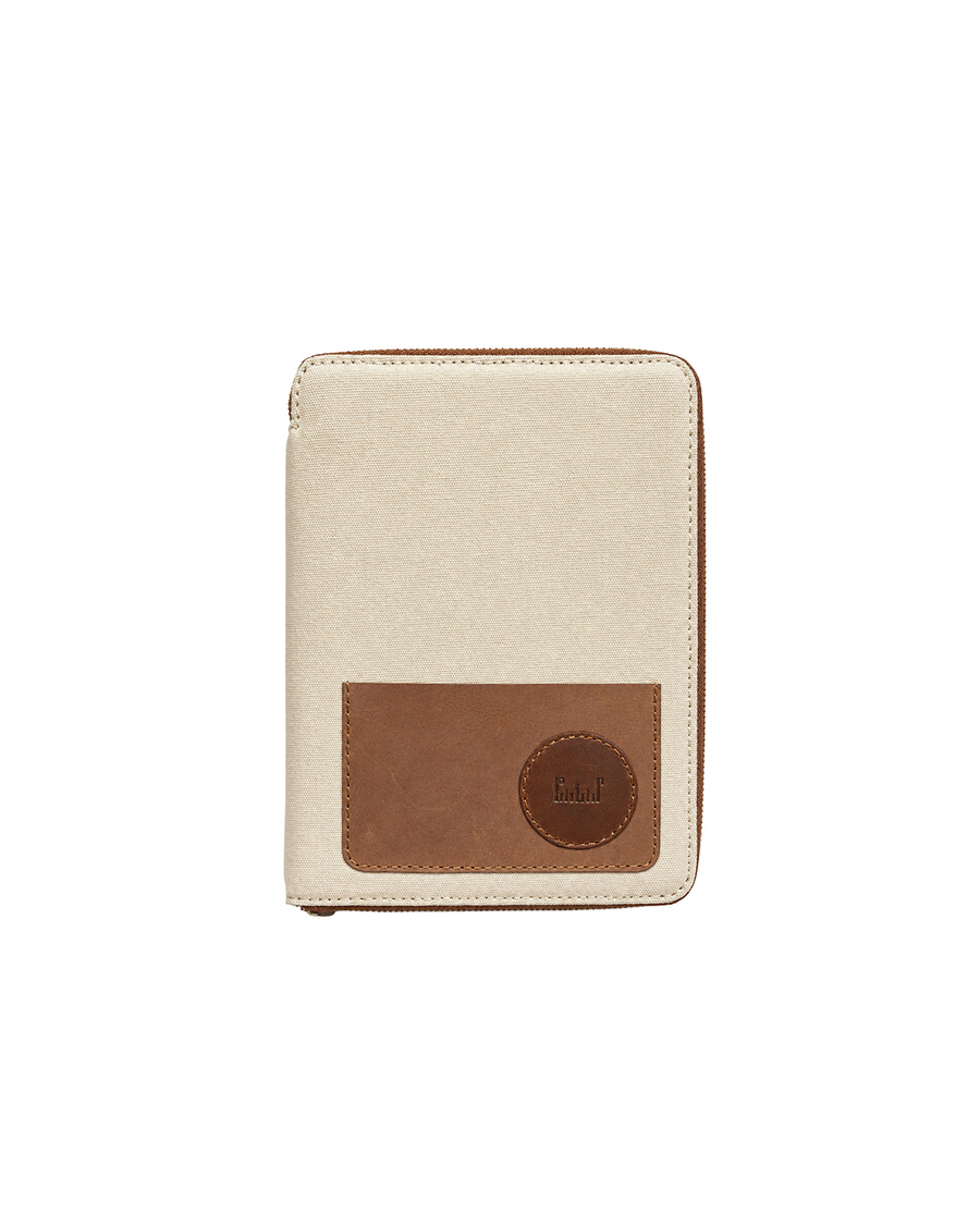 The Writer’s Folio 1.0 | Handcrafted A5 Leather & Canvas Notebook Organiser | Studio Ek Inch