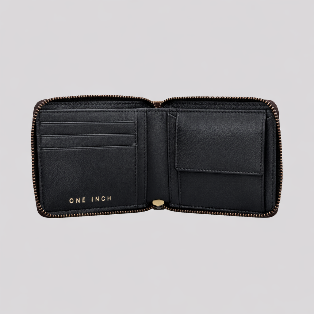 mens zip around wallet