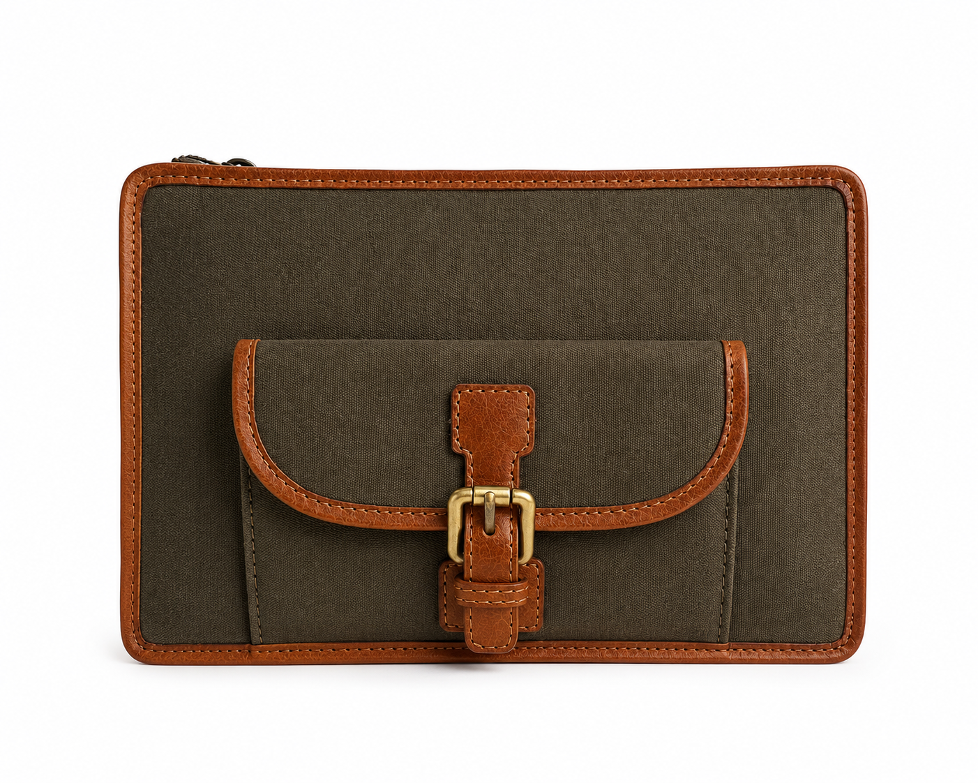 Rover iPad Sleeve 1.0 | Army Green & Tan