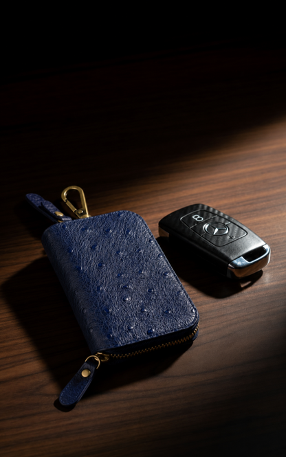 Sierra Car Key Case | Handcrafted Leather Zip Around Key Holder | Studio Ek Inch