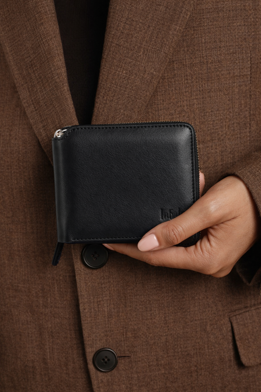 black leather mens wallet