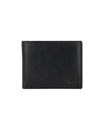 Drift premium men's genuine leather billfold wallet in black, featuring a minimalist design and spacious compartments for cash and cards. Crafted for everyday use by a premium leather bag brand of India, this handcrafted wallet makes a thoughtful birthday gift, anniversary gift, or festive gift for him.