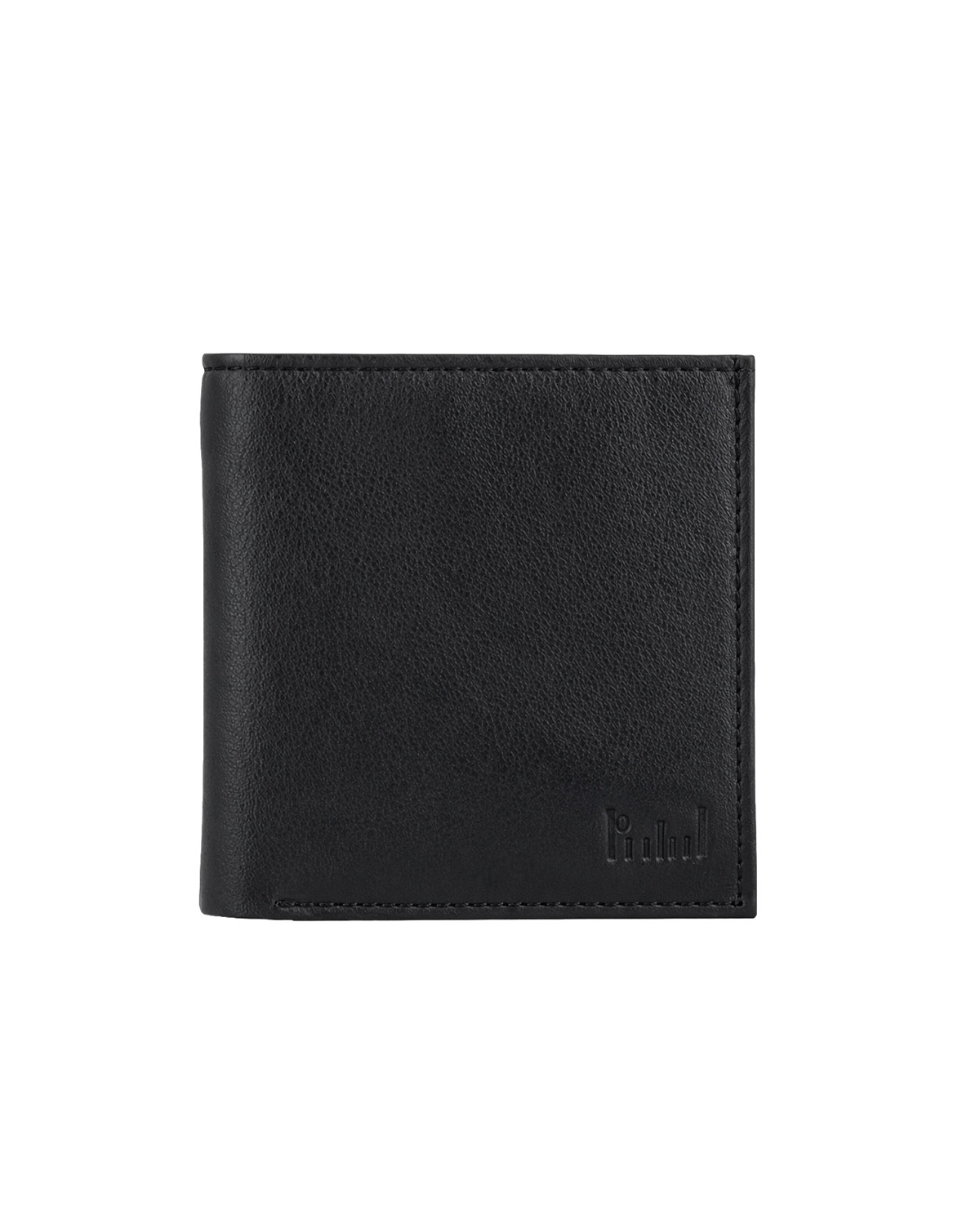 Drift premium mini compact men's genuine leather wallet in black, featuring a minimalist and space-saving design for carrying cash and cards. Crafted from genuine leather by a premium leather bag brand of India, this compact wallet is perfect for everyday use and makes a thoughtful birthday gift, anniversary gift, or festive gift for him.