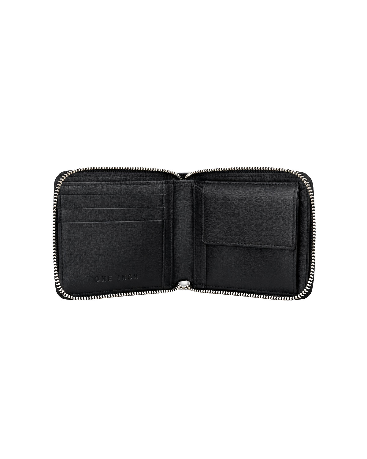 premium black leather zip-around wallet for men featuring multiple card slots, a secure coin pocket, and organized compartments for cash and essentials. Crafted from genuine leather by a premium leather bag brand of India, this compact zipper wallet combines everyday functionality with timeless design and makes a thoughtful birthday gift, anniversary gift, or festive gift for him.
