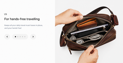 Metropolitan Brown Crossbody Sling Bag