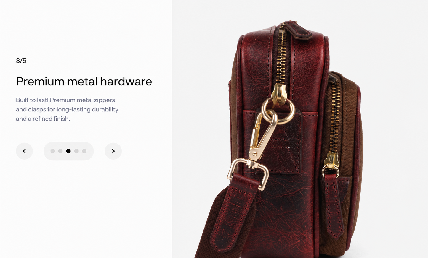 Metropolitan Brown Crossbody Sling Bag