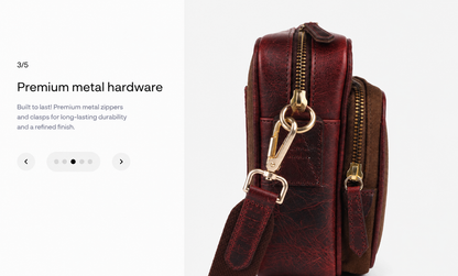 Metropolitan Brown Crossbody Sling Bag