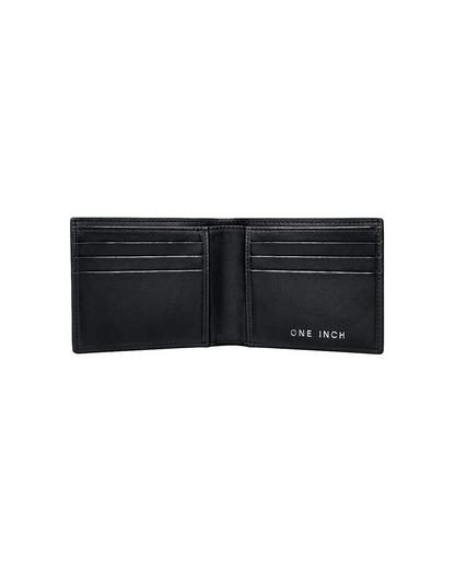 black leather billfold wallet for men featuring multiple card slots and genuine leather compartments for cash and everyday essentials. This premium men's wallet from a premium leather bag brand of India combines functionality with timeless design and makes a thoughtful birthday gift, anniversary gift, or festive gift for him.