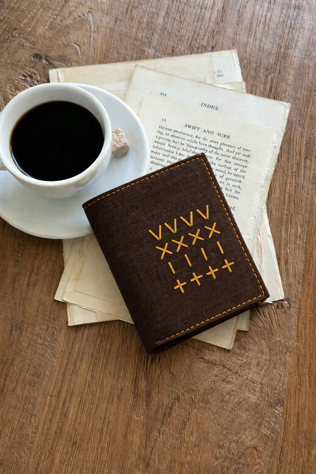 leather mini wallet
