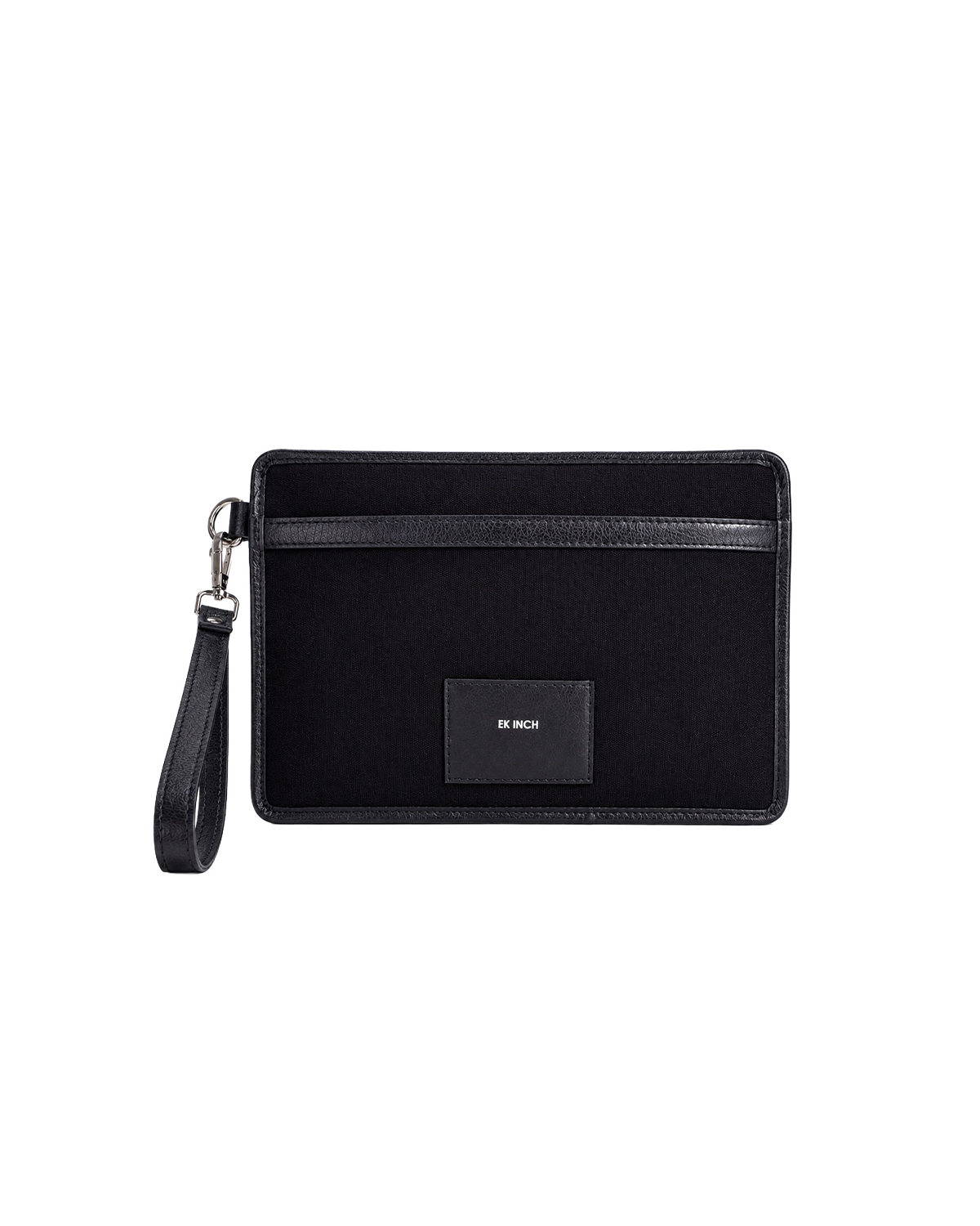 Rover Navy canvas and leather iPad sleeve with front slip pocket, leather trim and detachable wrist strap, premium tablet case for men and women, ideal gift for professionals, travellers and students. Perfect for apple ipad
