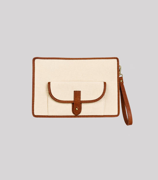 Rover Sleeve 1.0 | Canvas & Leather iPad Sleeve | Studio Ek Inch