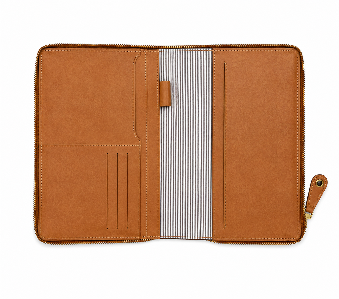 The Writer’s Folio 1.0 | Handcrafted A5 Leather & Canvas Notebook Organiser | Studio Ek Inch