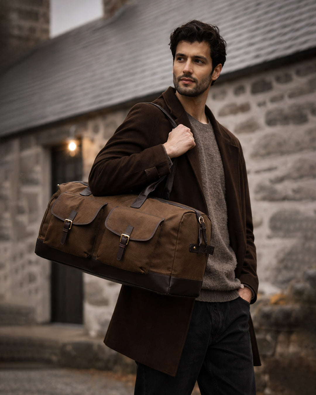 leather duffle bag for travel